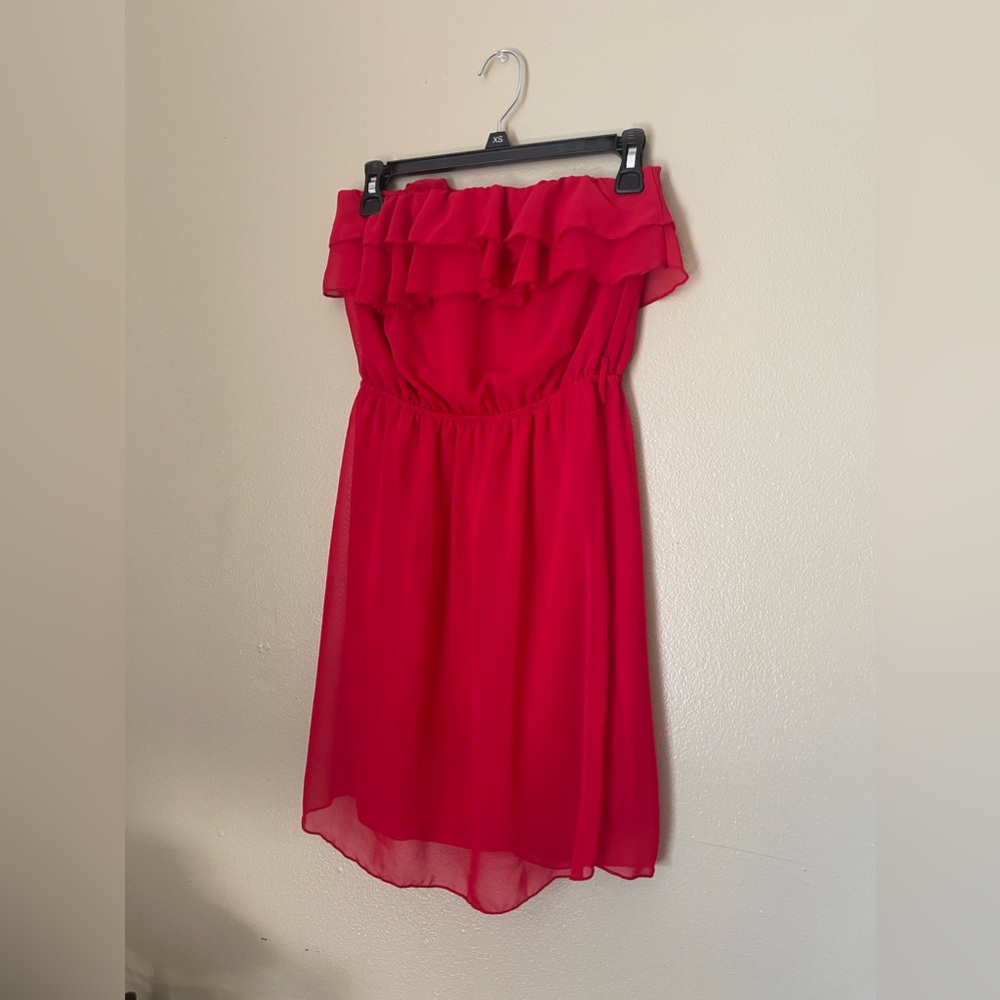 Maurice’s Red Slip Dress | Off-Shoulder | Size